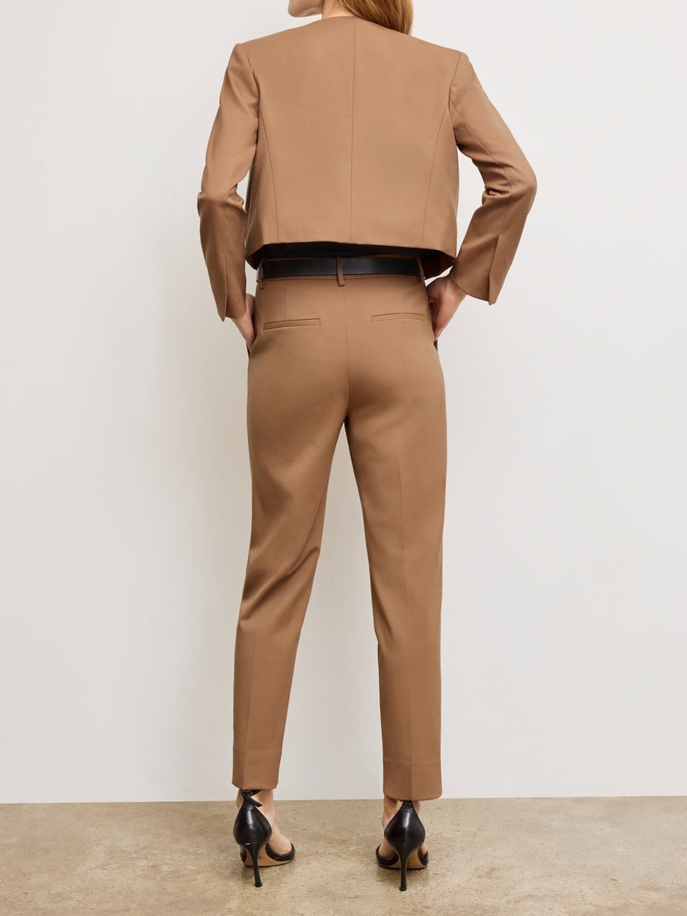 MM. LAFLEUR The Mejia Pant - Washable Wool Twill in Camel Saddle - Picture 4 of 15